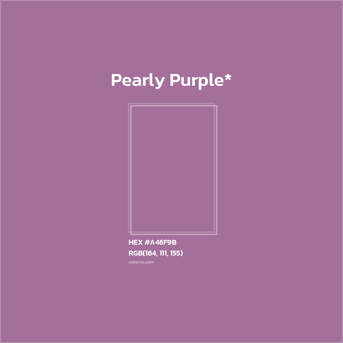 HEX #A46F9B Color Name, Color Code, Palettes, Similar Paints, Images