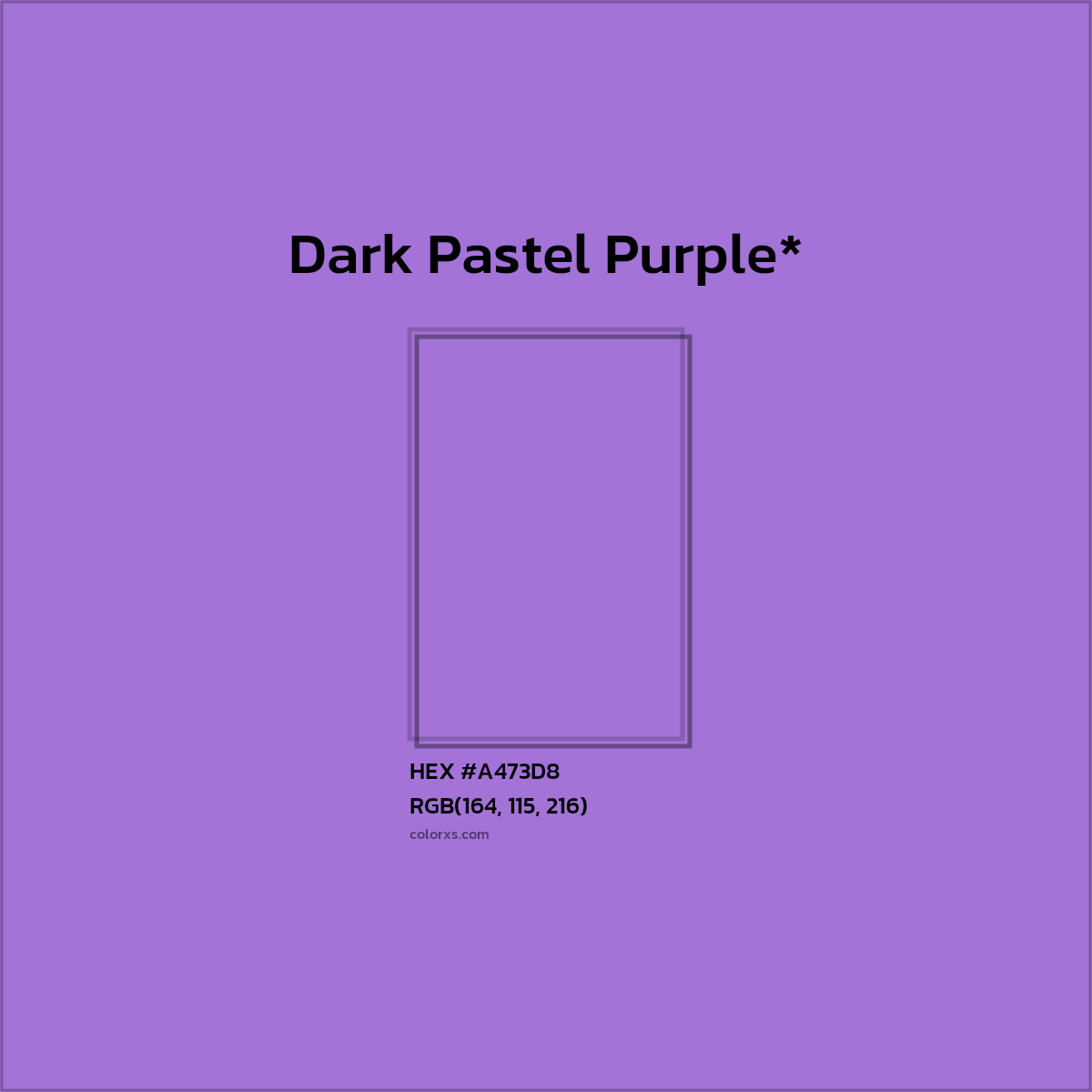 HEX #A473D8 Color Name, Color Code, Palettes, Similar Paints, Images