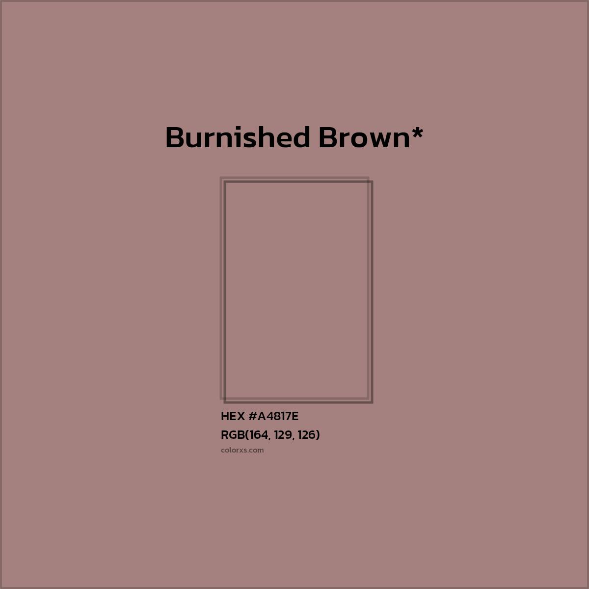 HEX #A4817E Color Name, Color Code, Palettes, Similar Paints, Images