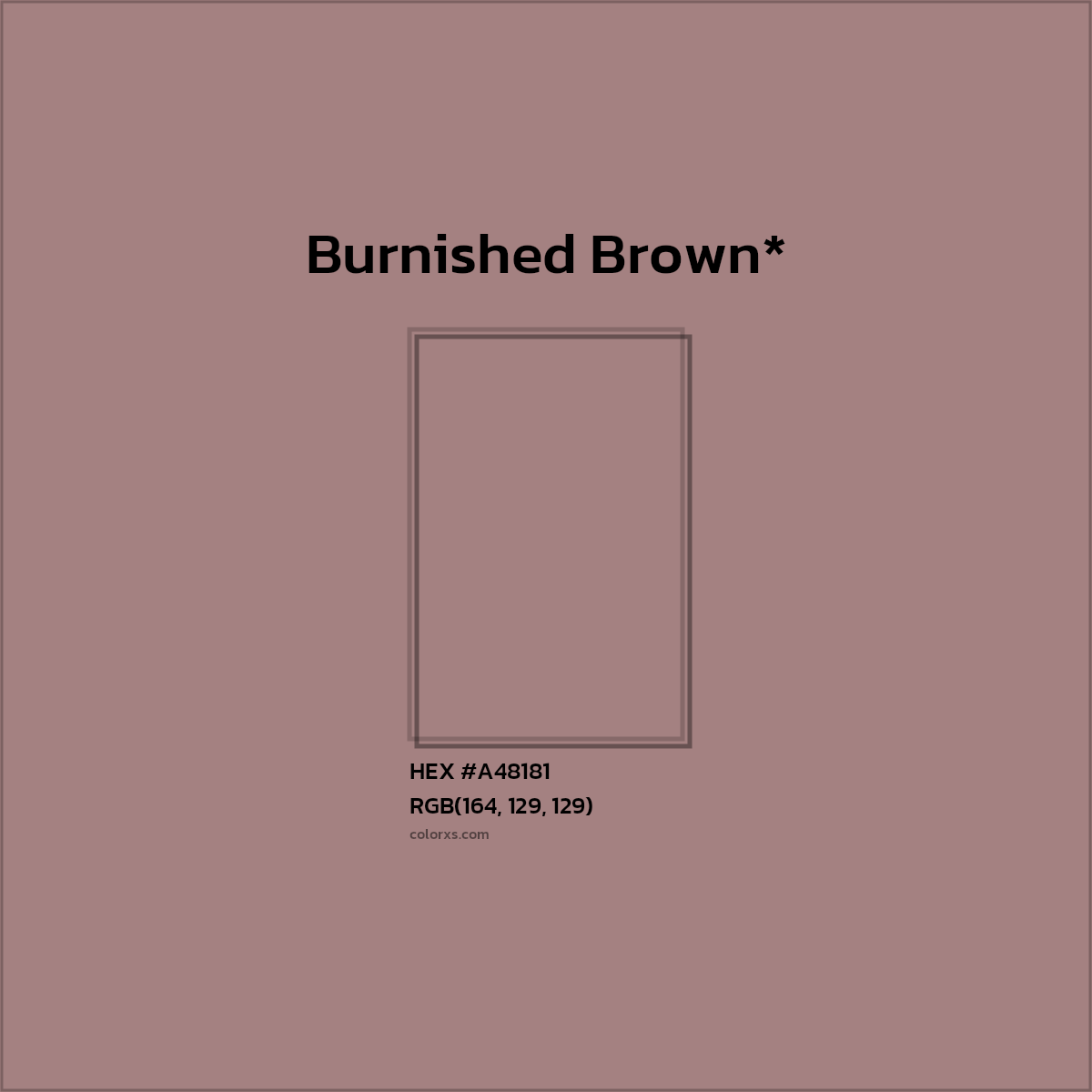 HEX #A48181 Color Name, Color Code, Palettes, Similar Paints, Images