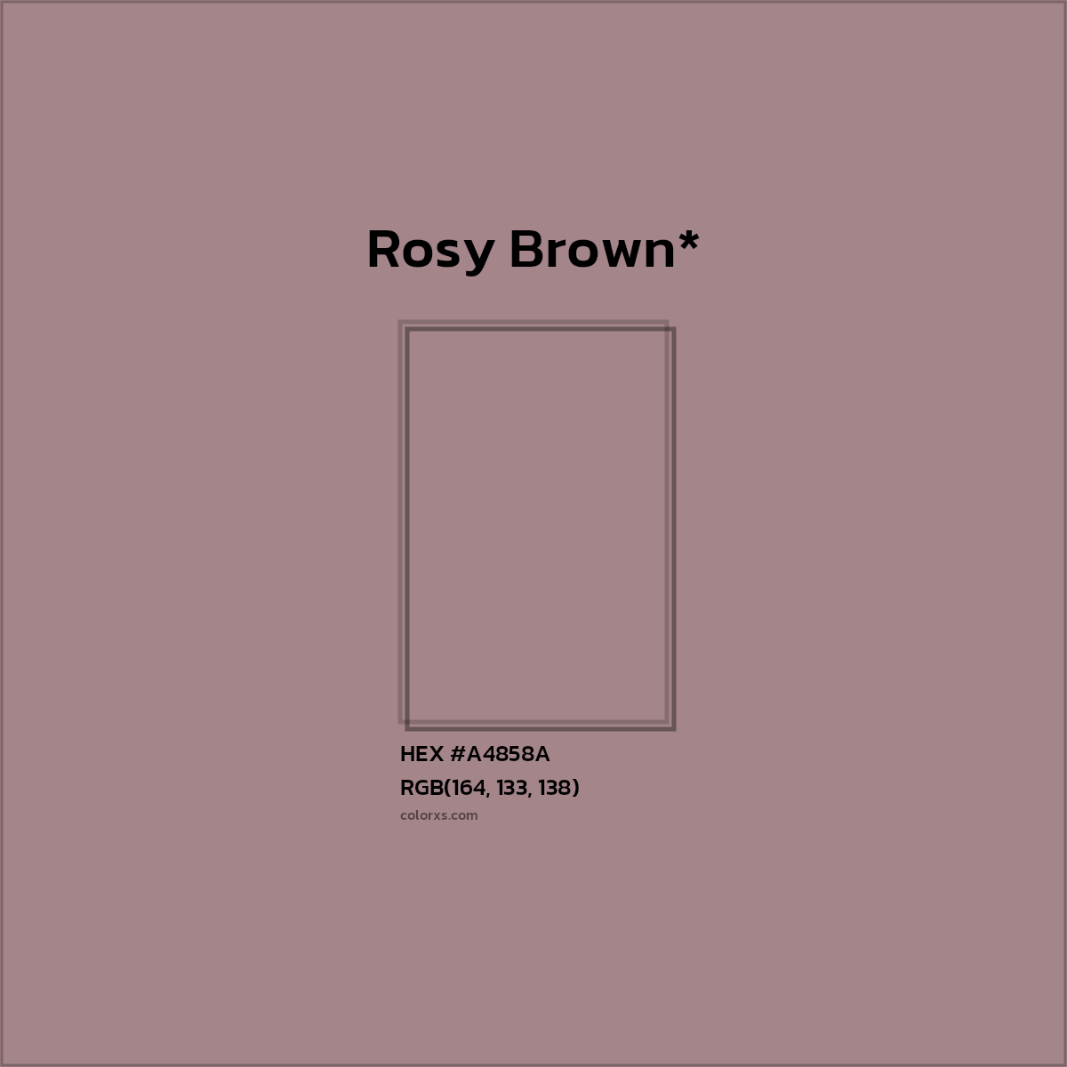 HEX #A4858A Color Name, Color Code, Palettes, Similar Paints, Images