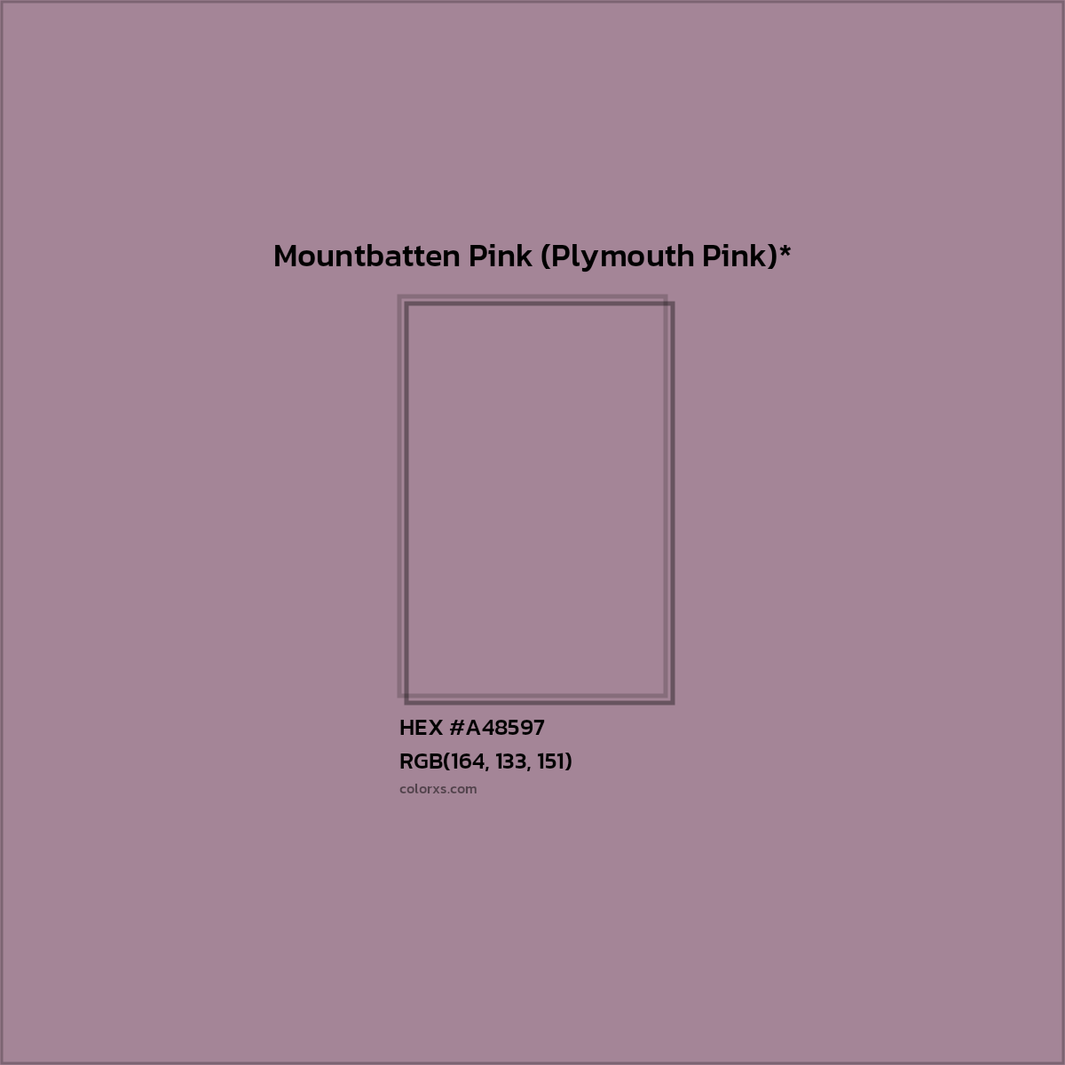 HEX #A48597 Color Name, Color Code, Palettes, Similar Paints, Images