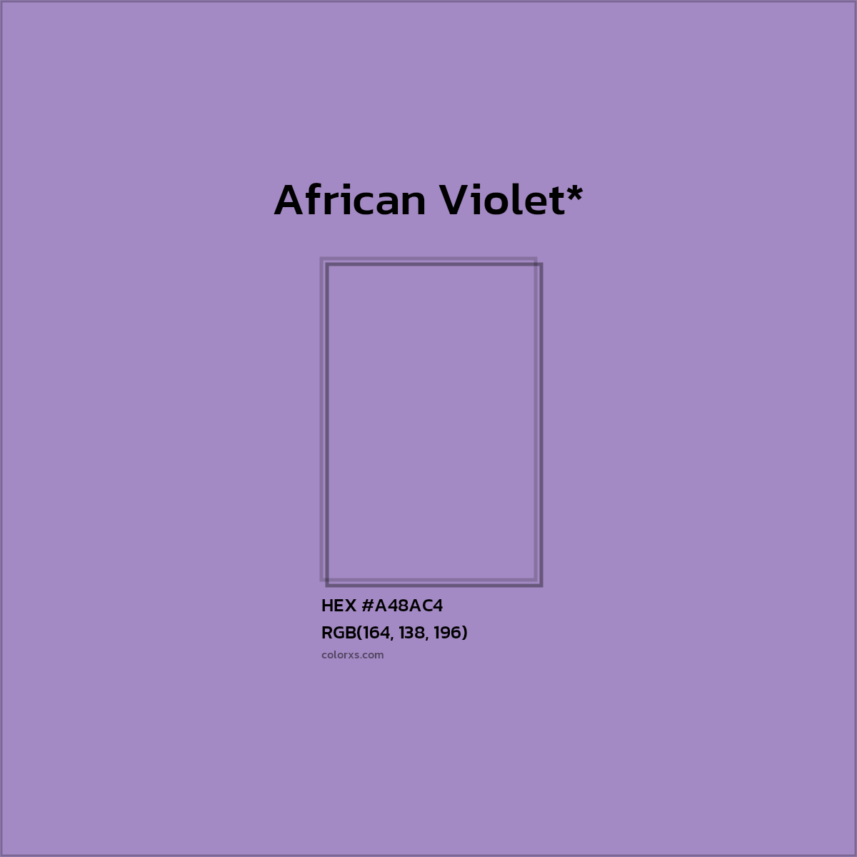 HEX #A48AC4 Color Name, Color Code, Palettes, Similar Paints, Images