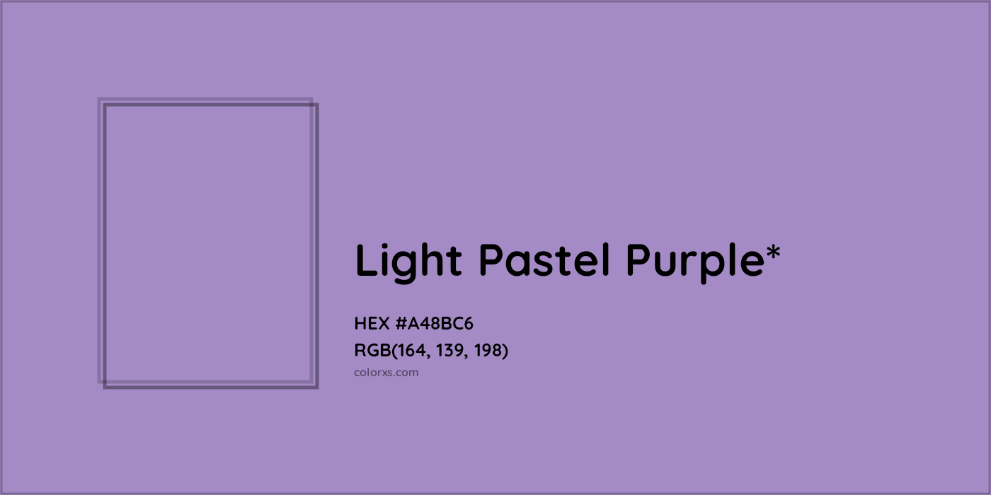 HEX #A48BC6 Color Name, Color Code, Palettes, Similar Paints, Images