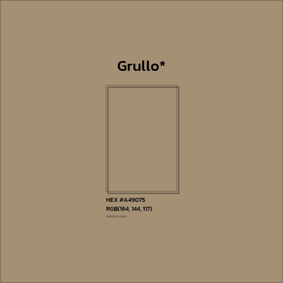HEX #A49075 Color Name, Color Code, Palettes, Similar Paints, Images