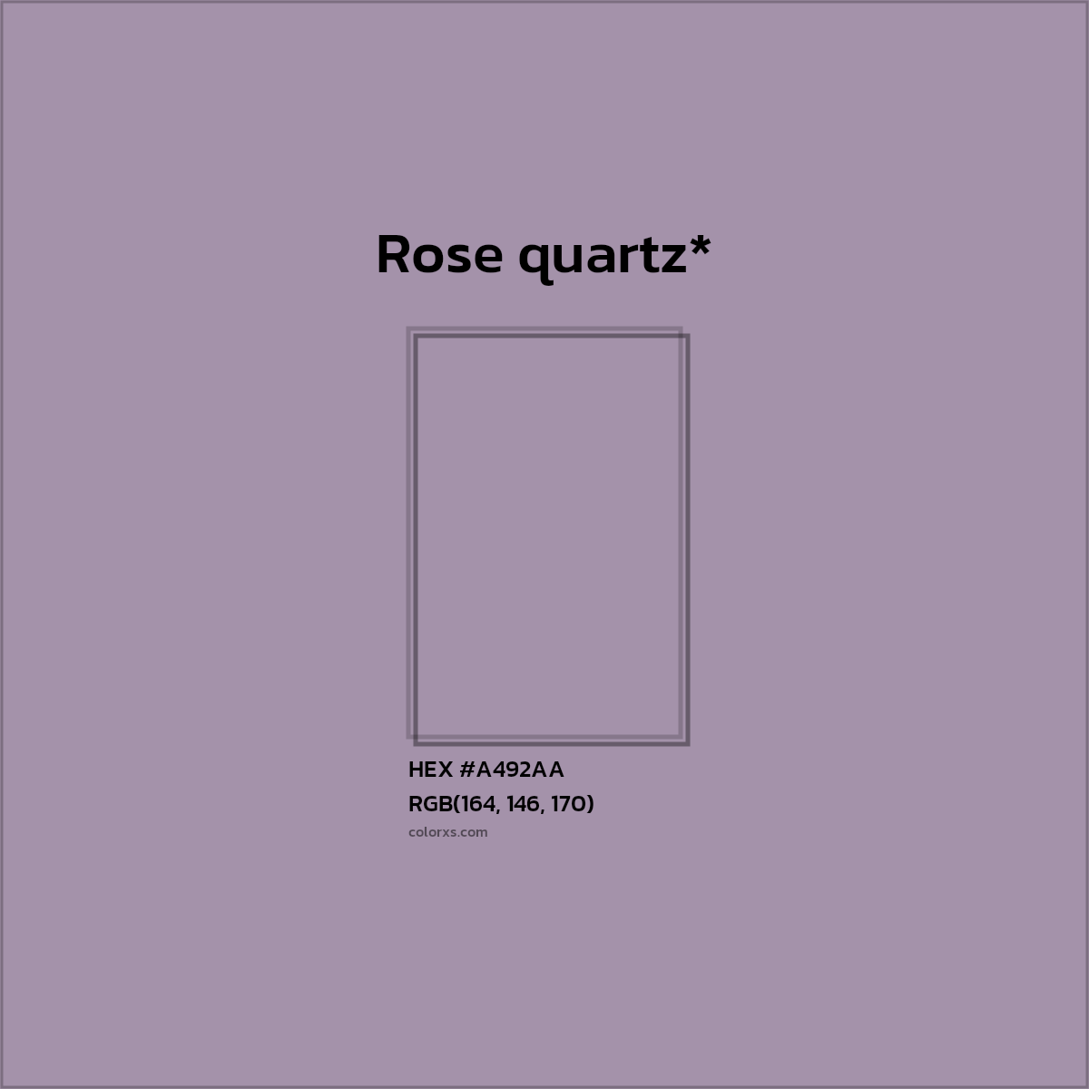 HEX #A492AA Color Name, Color Code, Palettes, Similar Paints, Images