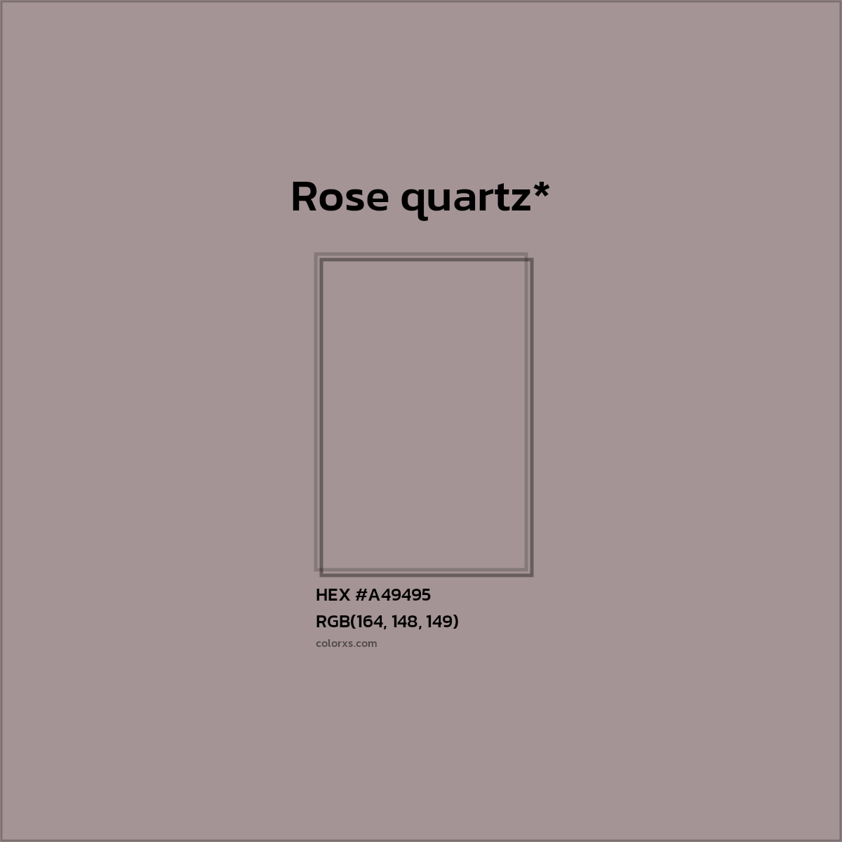 HEX #A49495 Color Name, Color Code, Palettes, Similar Paints, Images
