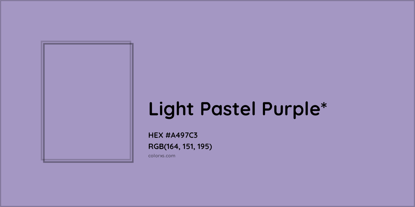 HEX #A497C3 Color Name, Color Code, Palettes, Similar Paints, Images