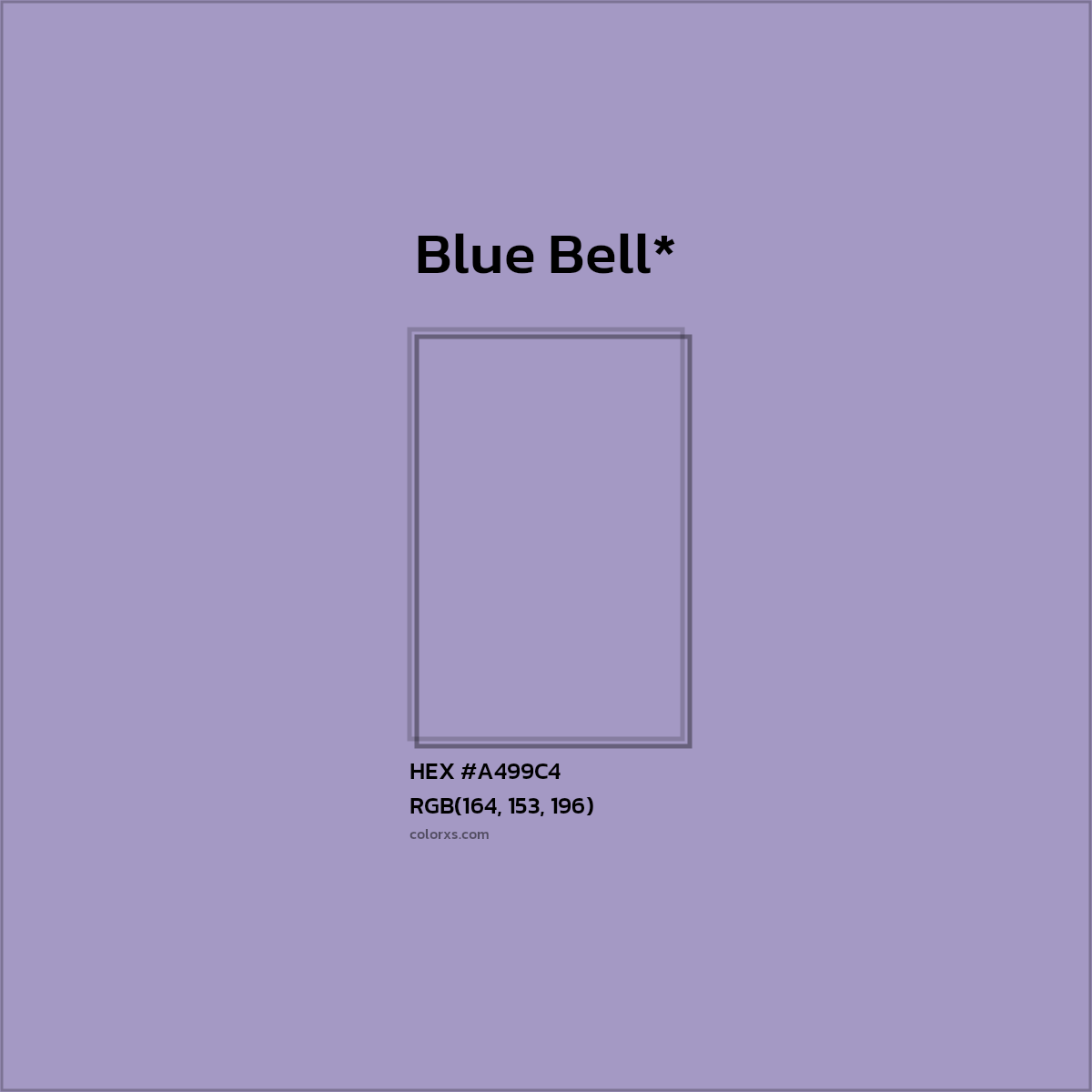 HEX #A499C4 Color Name, Color Code, Palettes, Similar Paints, Images