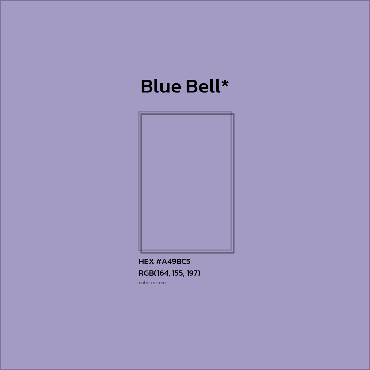 HEX #A49BC5 Color Name, Color Code, Palettes, Similar Paints, Images