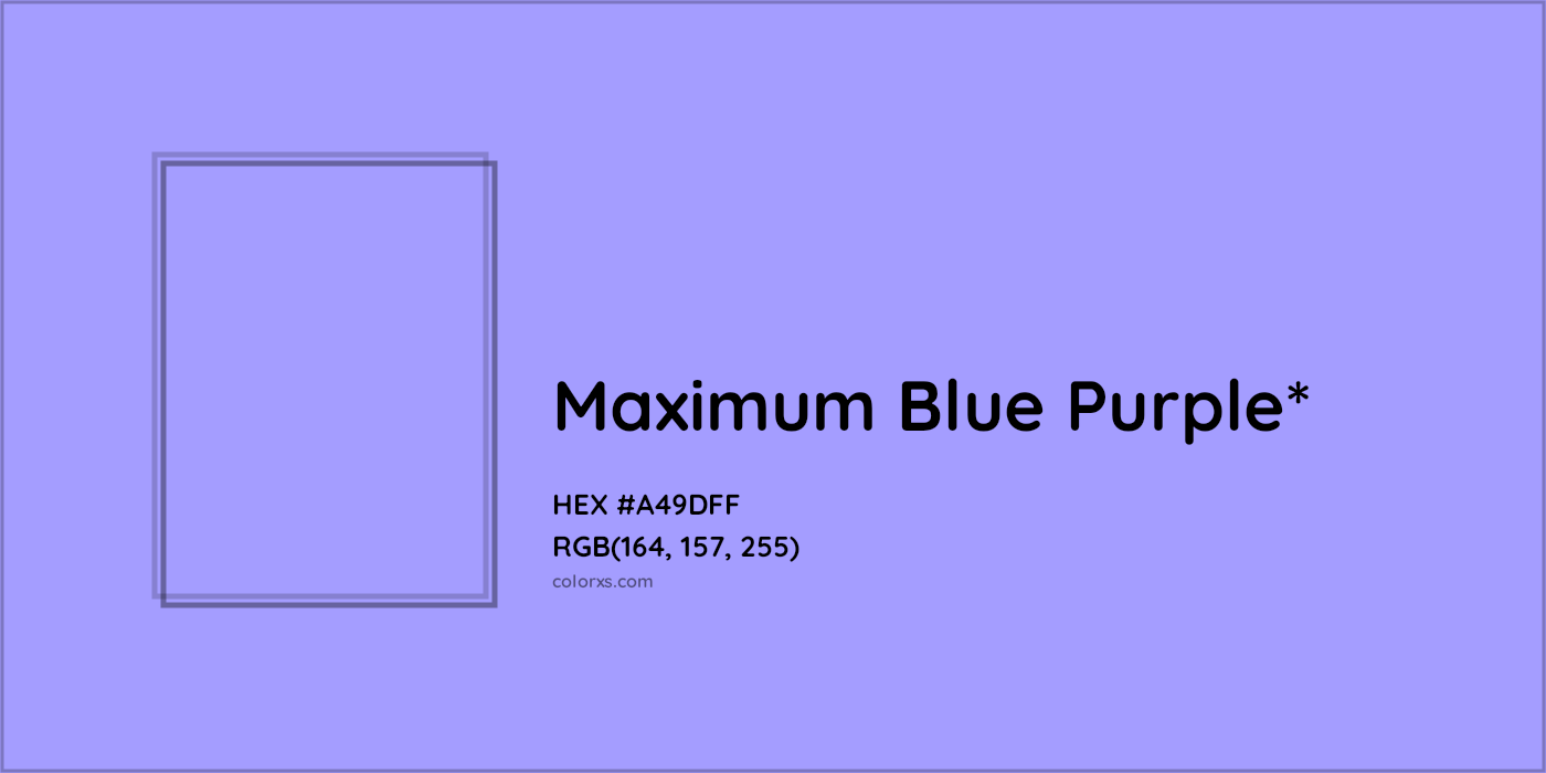 HEX #A49DFF Color Name, Color Code, Palettes, Similar Paints, Images