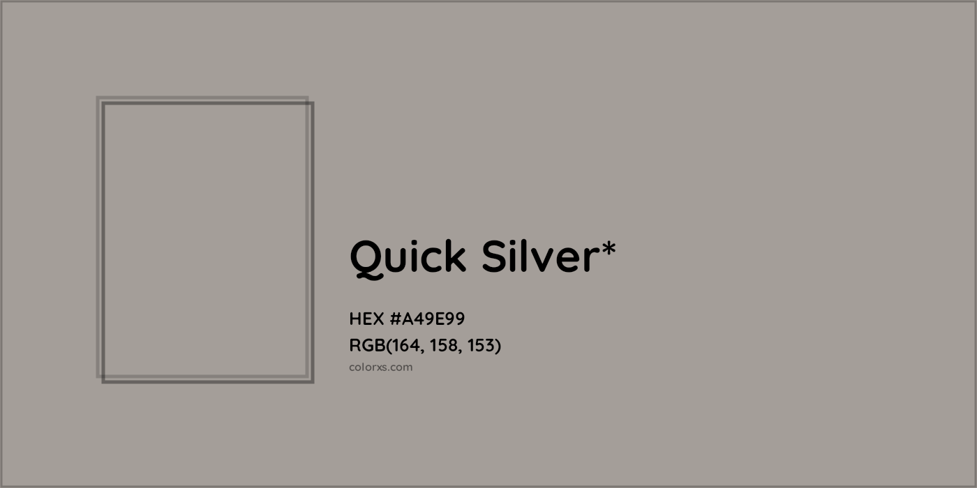 HEX #A49E99 Color Name, Color Code, Palettes, Similar Paints, Images