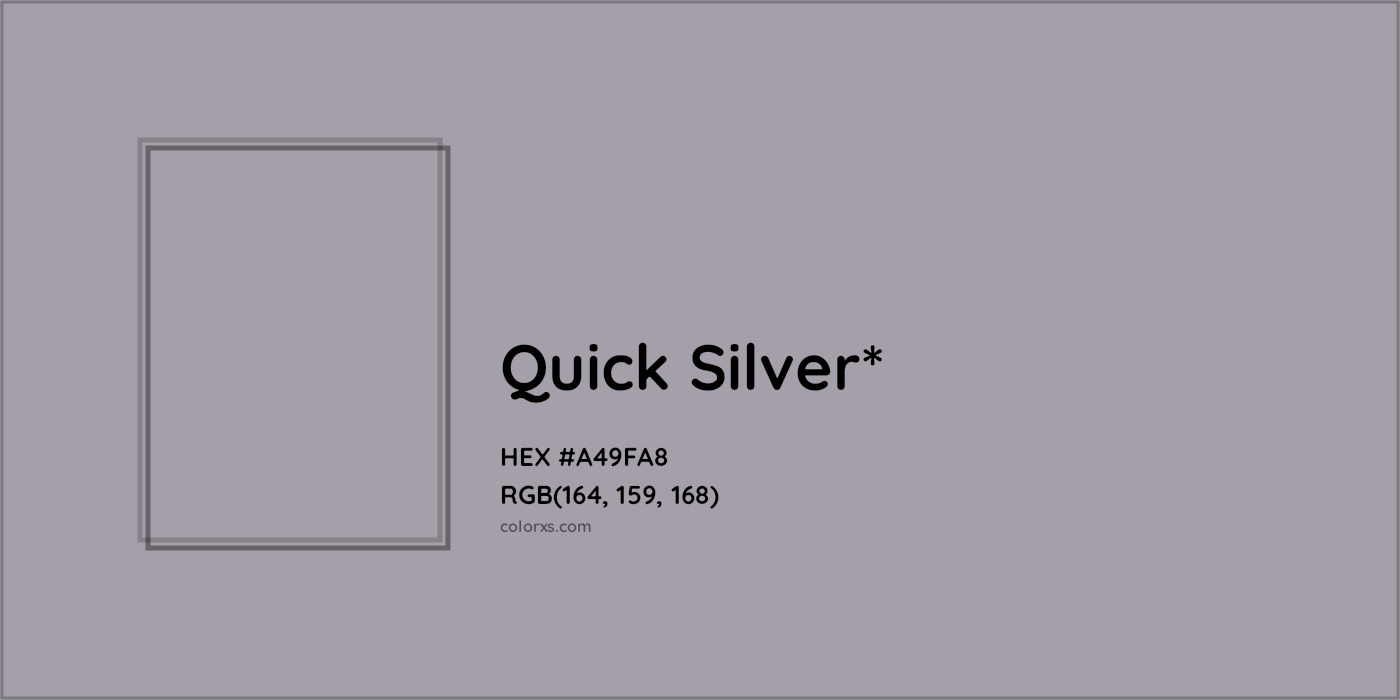 HEX #A49FA8 Color Name, Color Code, Palettes, Similar Paints, Images