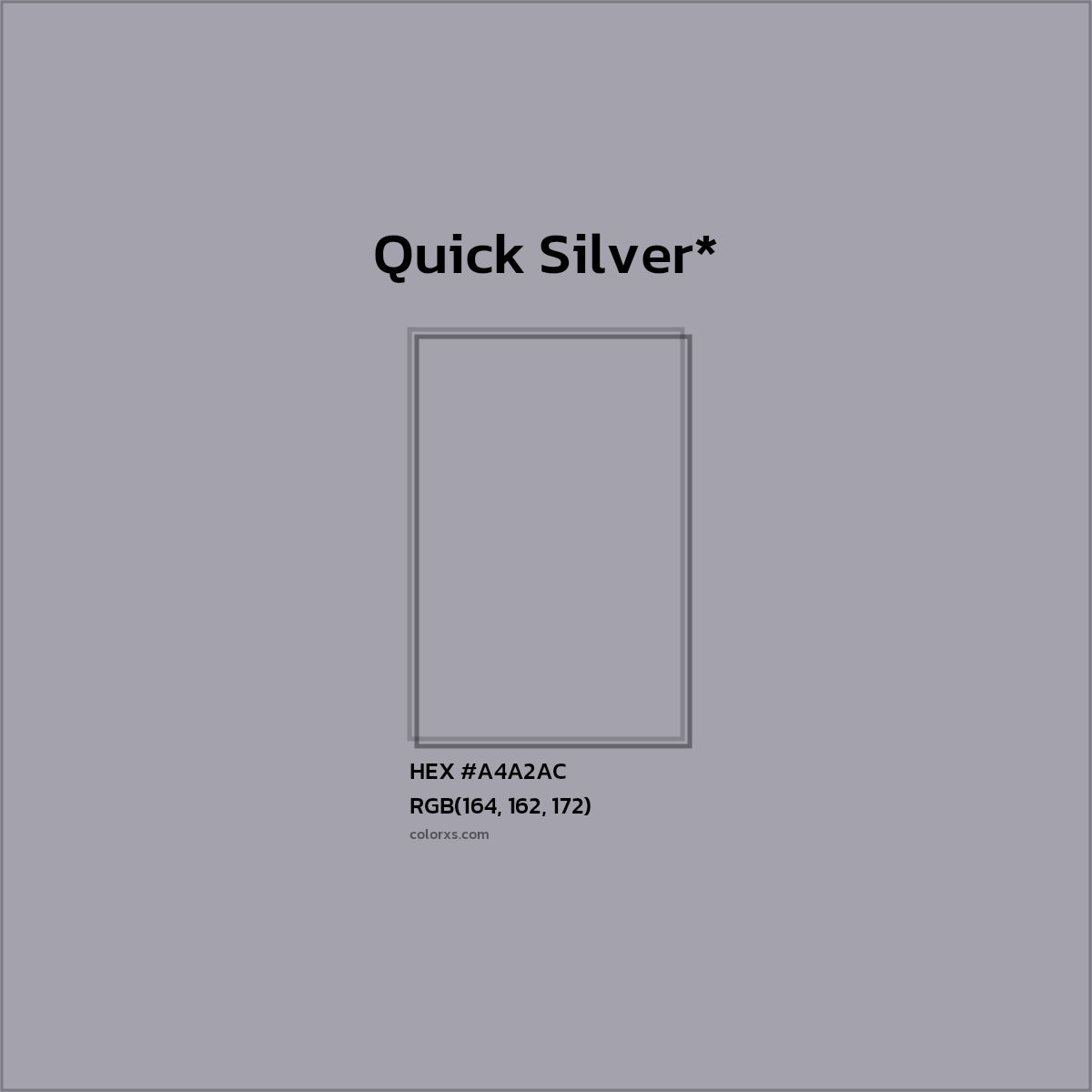 HEX #A4A2AC Color Name, Color Code, Palettes, Similar Paints, Images