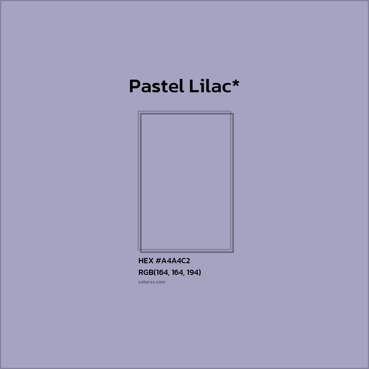 HEX #A4A4C2 Color Name, Color Code, Palettes, Similar Paints, Images