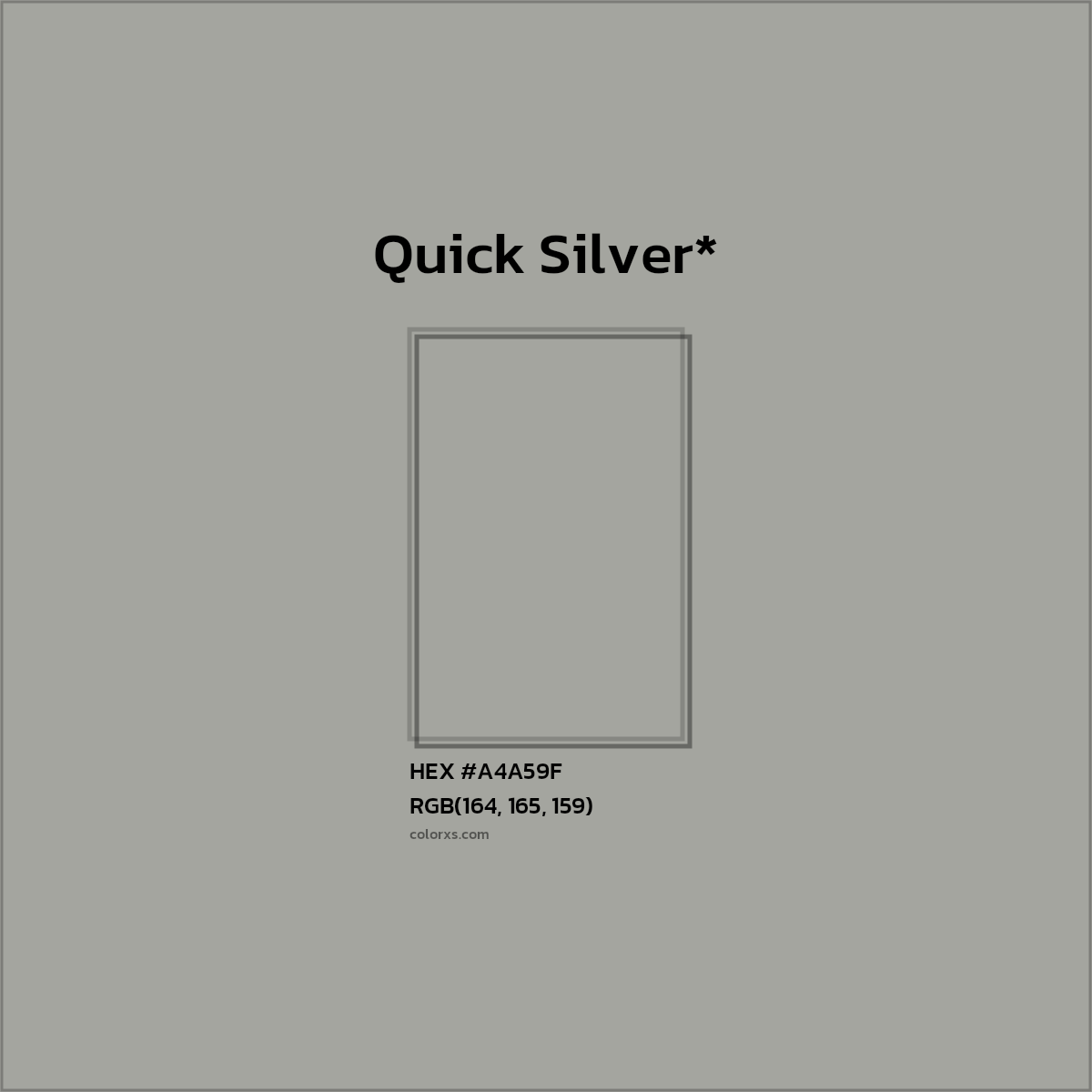 HEX #A4A59F Color Name, Color Code, Palettes, Similar Paints, Images