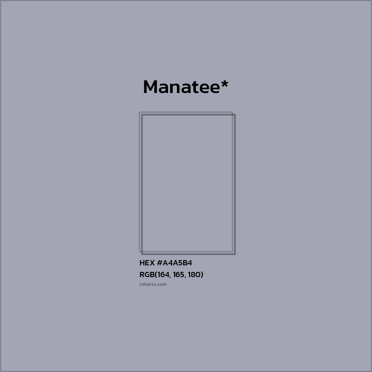 HEX #A4A5B4 Color Name, Color Code, Palettes, Similar Paints, Images