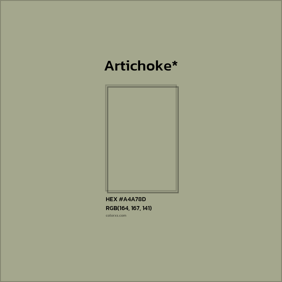 HEX #A4A78D Color Name, Color Code, Palettes, Similar Paints, Images