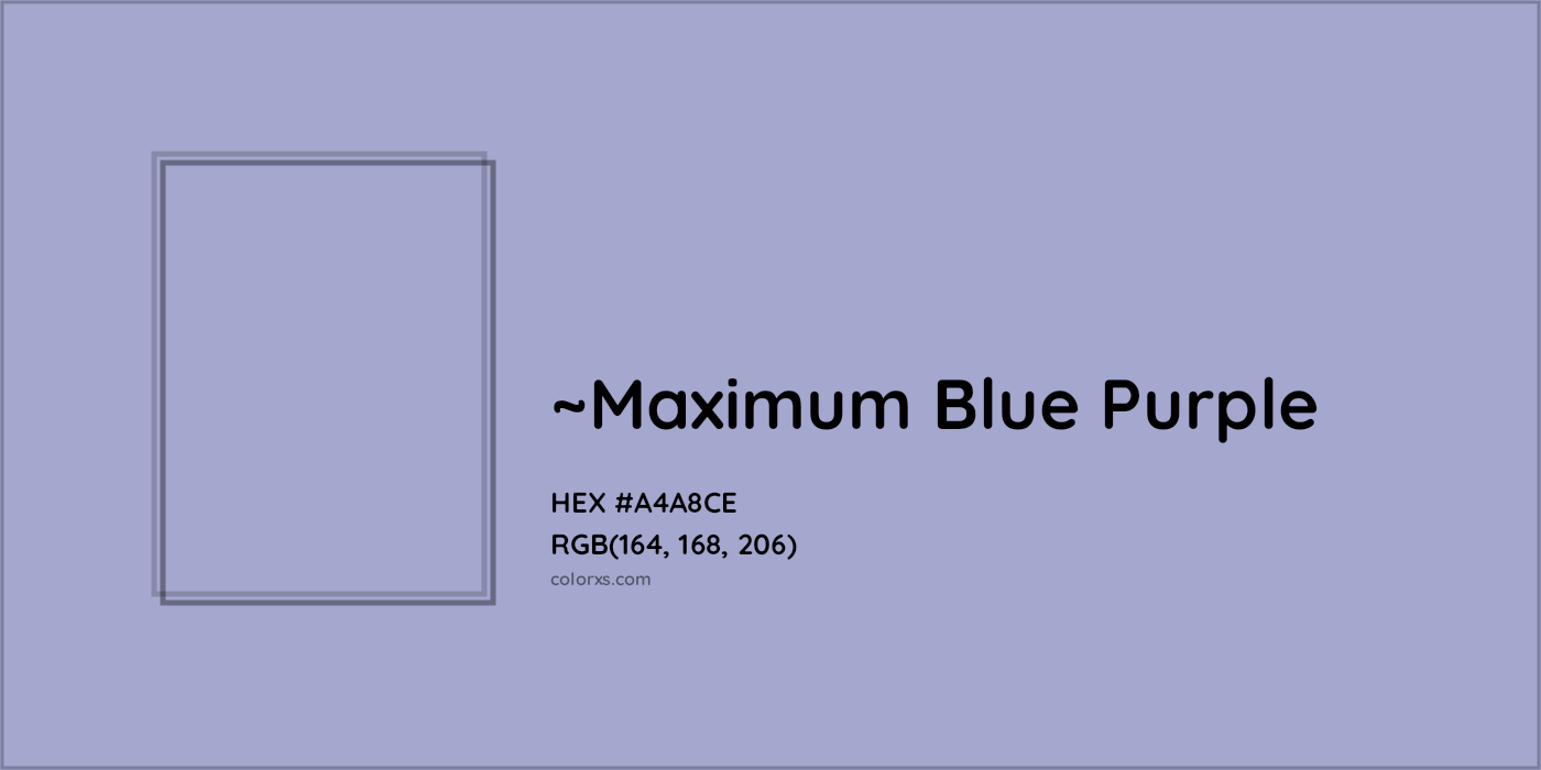 HEX #A4A8CE Color Name, Color Code, Palettes, Similar Paints, Images