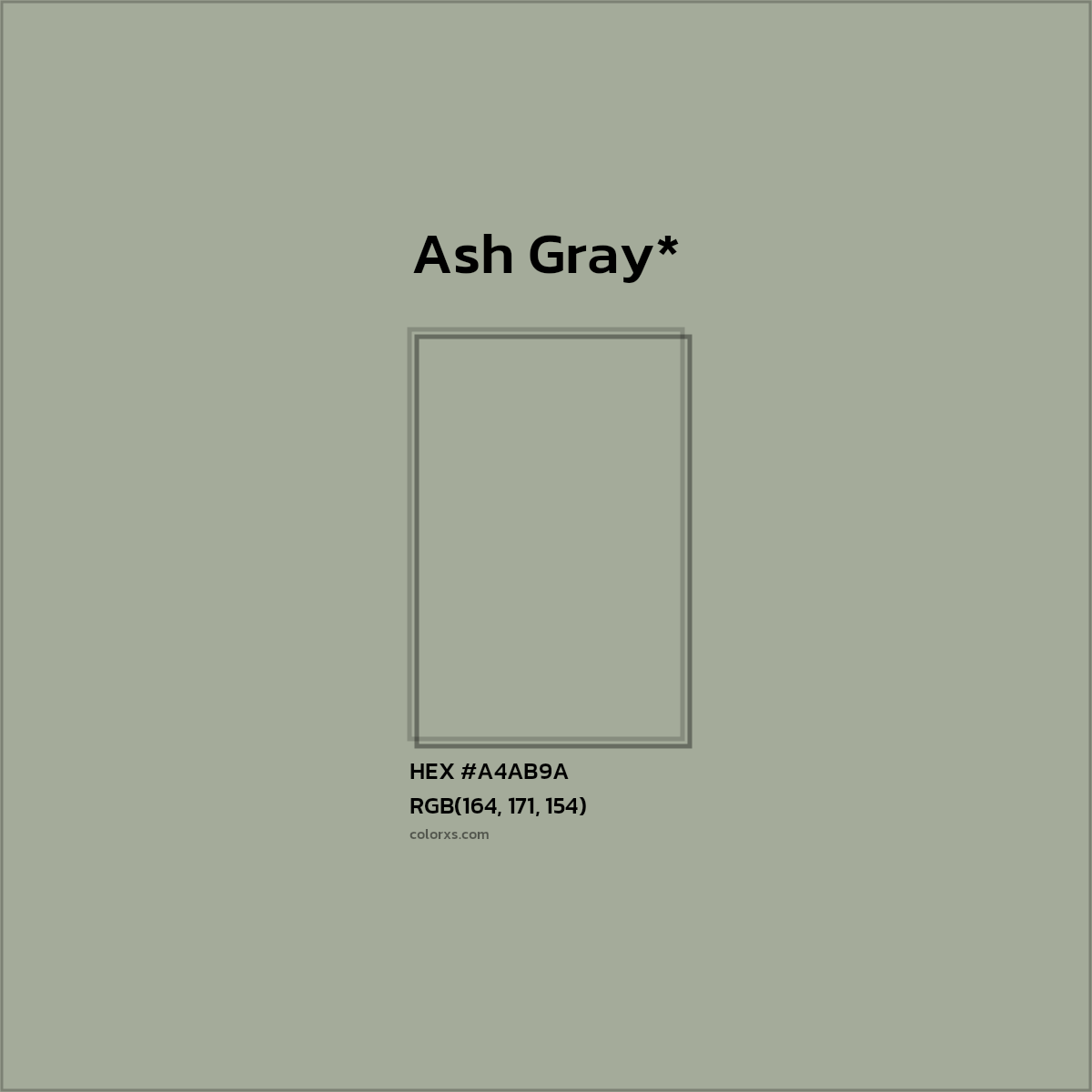 HEX #A4AB9A Color Name, Color Code, Palettes, Similar Paints, Images
