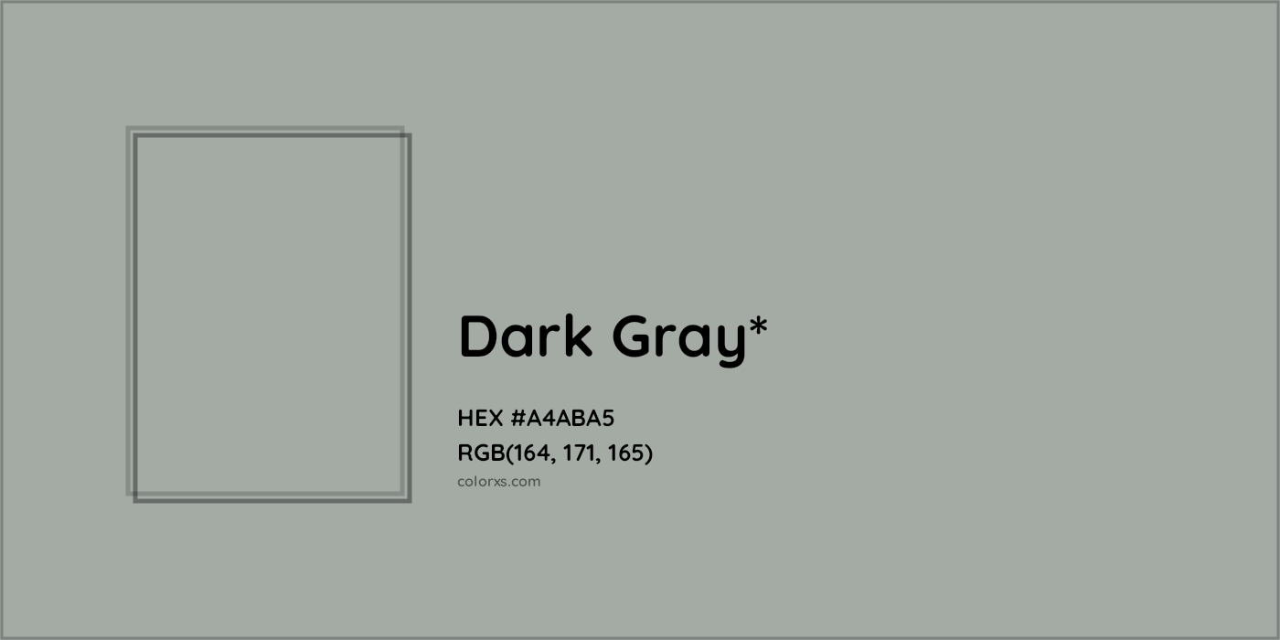HEX #A4ABA5 Color Name, Color Code, Palettes, Similar Paints, Images