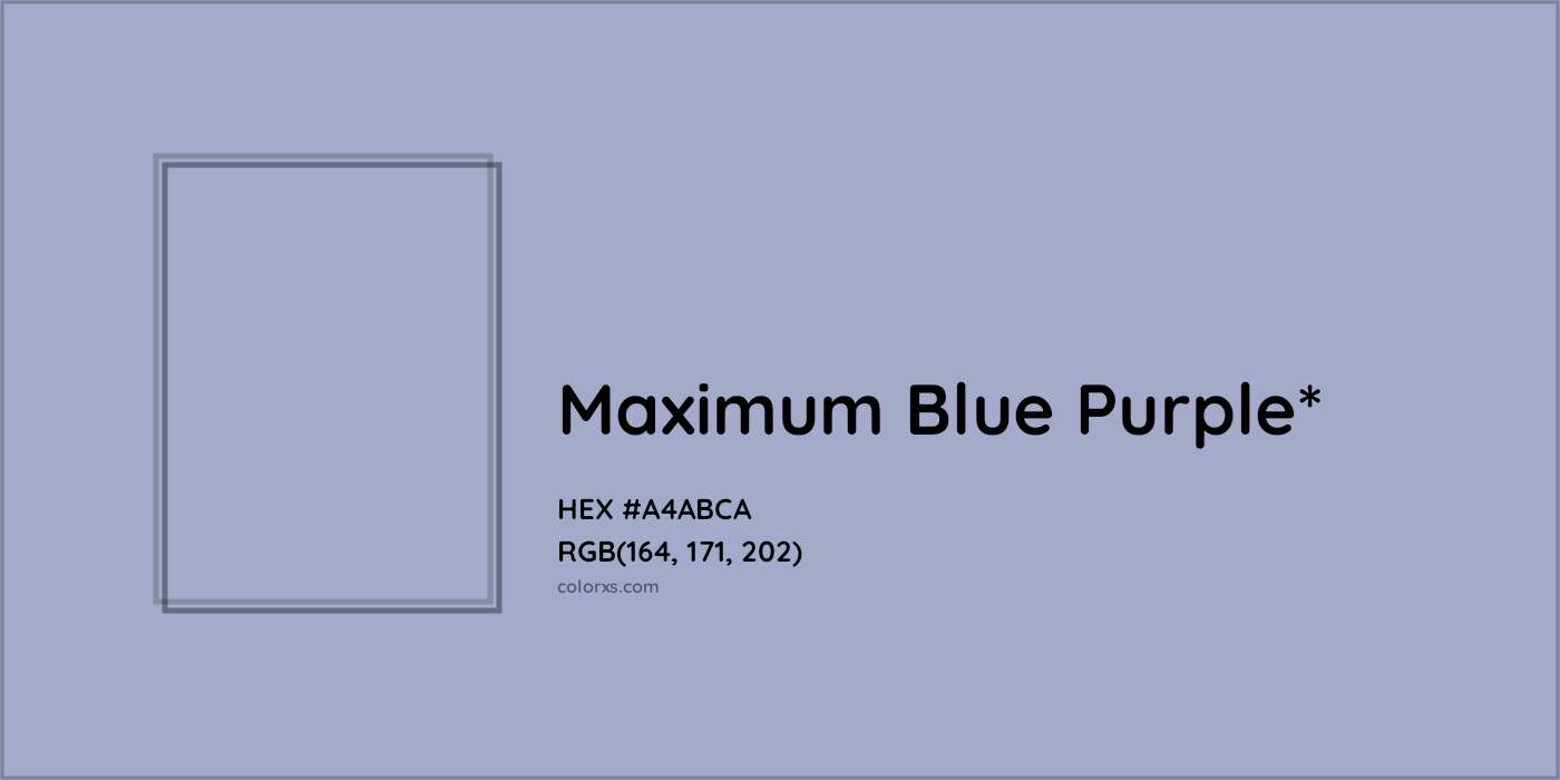 HEX #A4ABCA Color Name, Color Code, Palettes, Similar Paints, Images