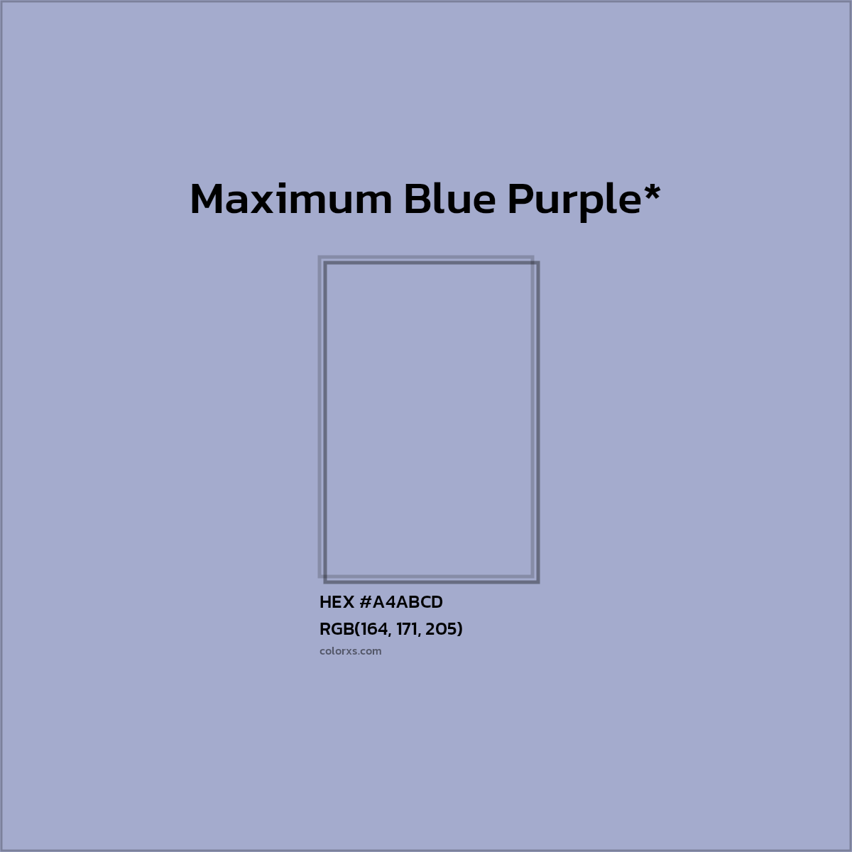 HEX #A4ABCD Color Name, Color Code, Palettes, Similar Paints, Images