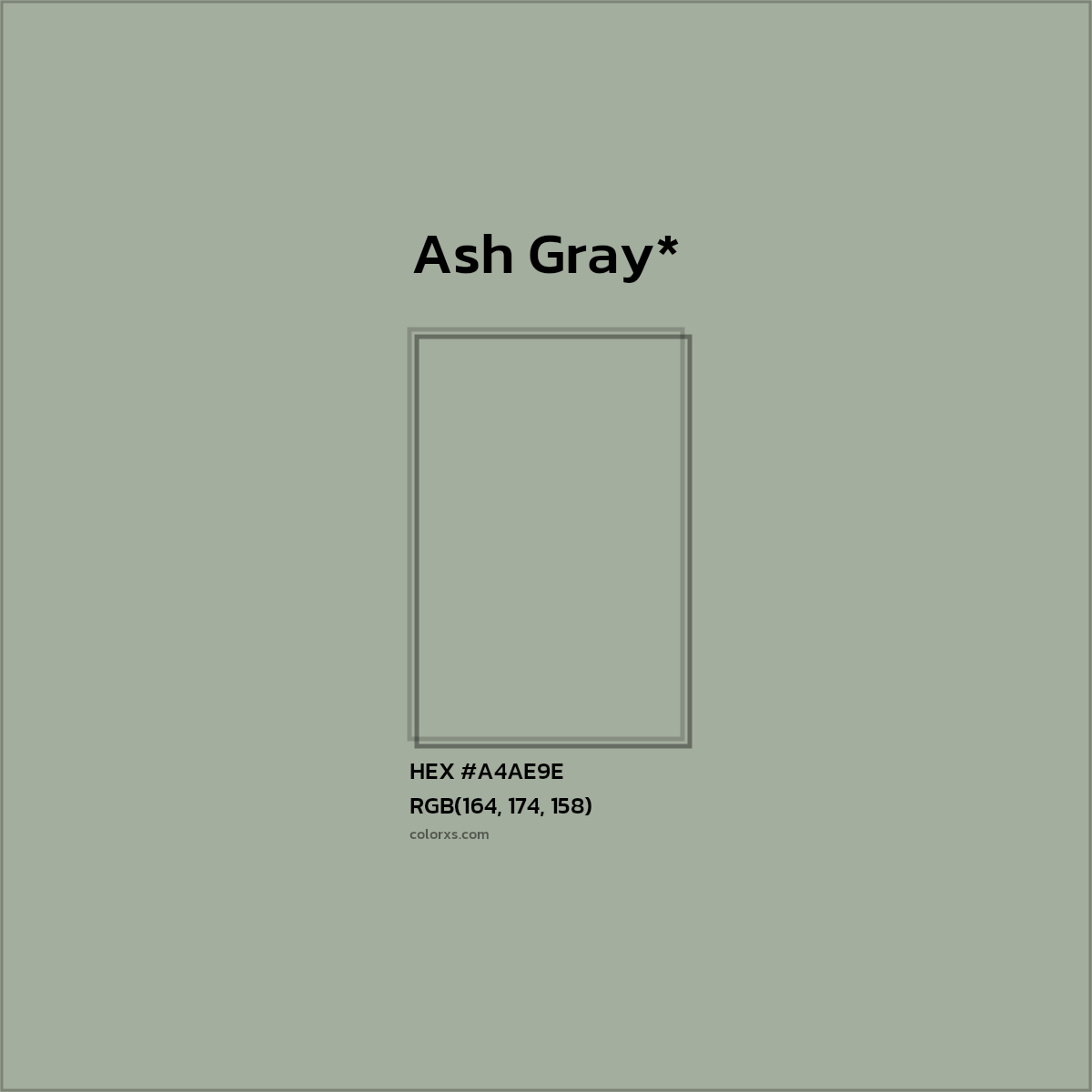 HEX #A4AE9E Color Name, Color Code, Palettes, Similar Paints, Images