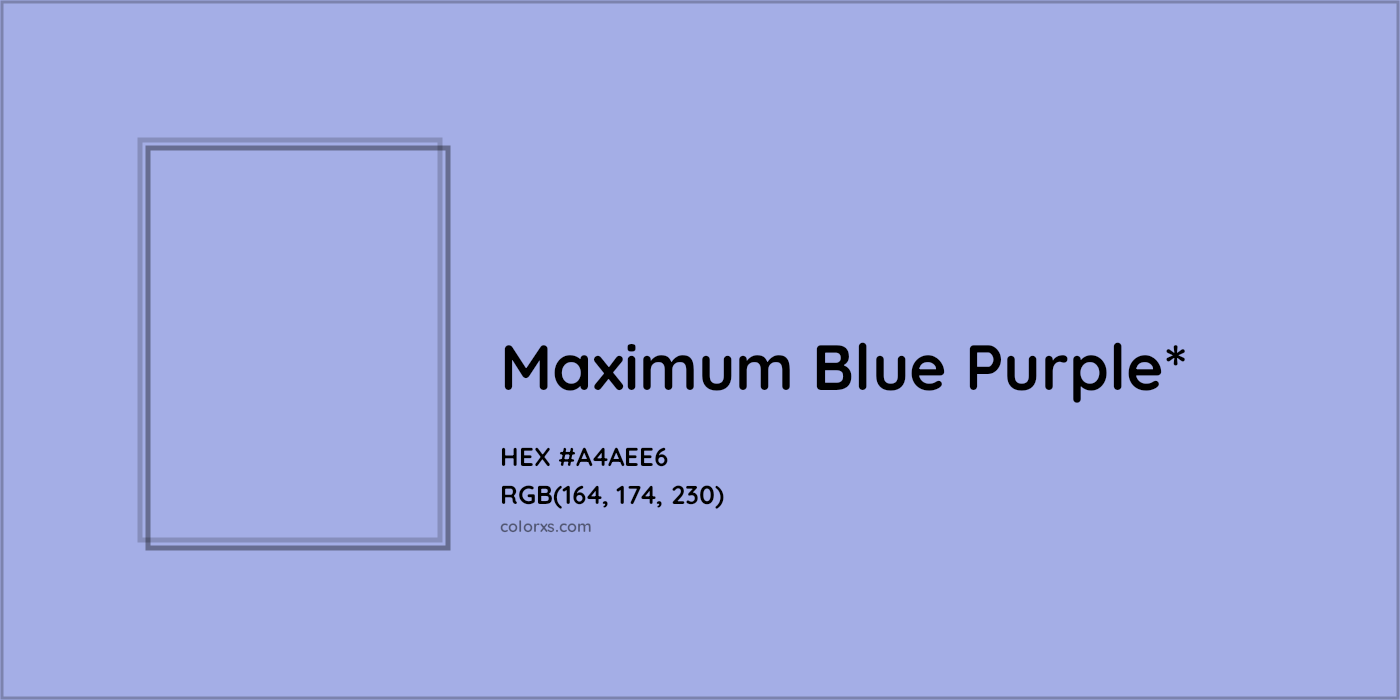 HEX #A4AEE6 Color Name, Color Code, Palettes, Similar Paints, Images