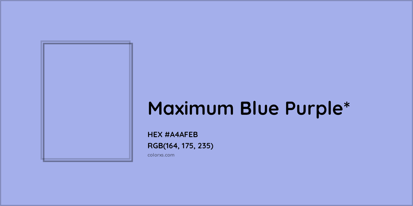 HEX #A4AFEB Color Name, Color Code, Palettes, Similar Paints, Images
