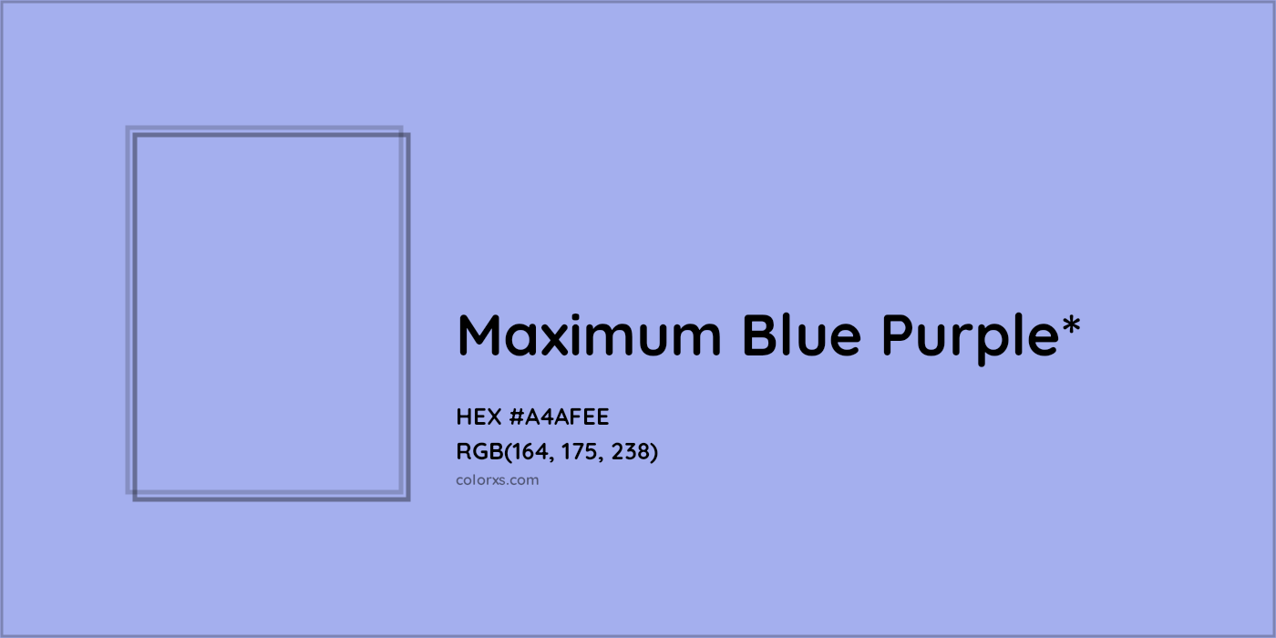 HEX #A4AFEE Color Name, Color Code, Palettes, Similar Paints, Images