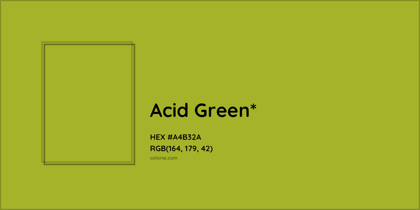 HEX #A4B32A Color Name, Color Code, Palettes, Similar Paints, Images