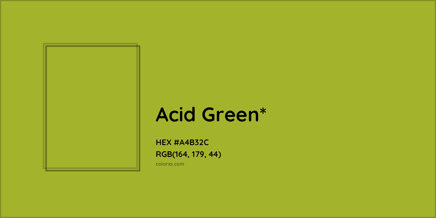 HEX #A4B32C Color Name, Color Code, Palettes, Similar Paints, Images