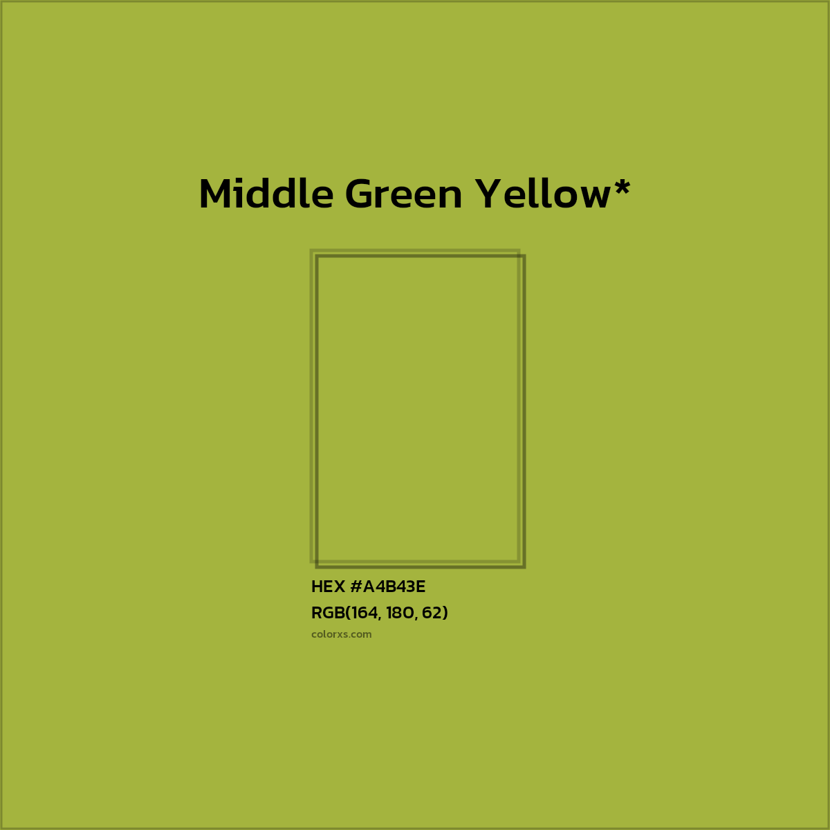 HEX #A4B43E Color Name, Color Code, Palettes, Similar Paints, Images