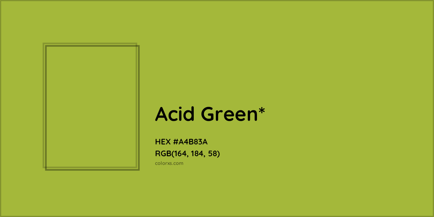 HEX #A4B83A Color Name, Color Code, Palettes, Similar Paints, Images