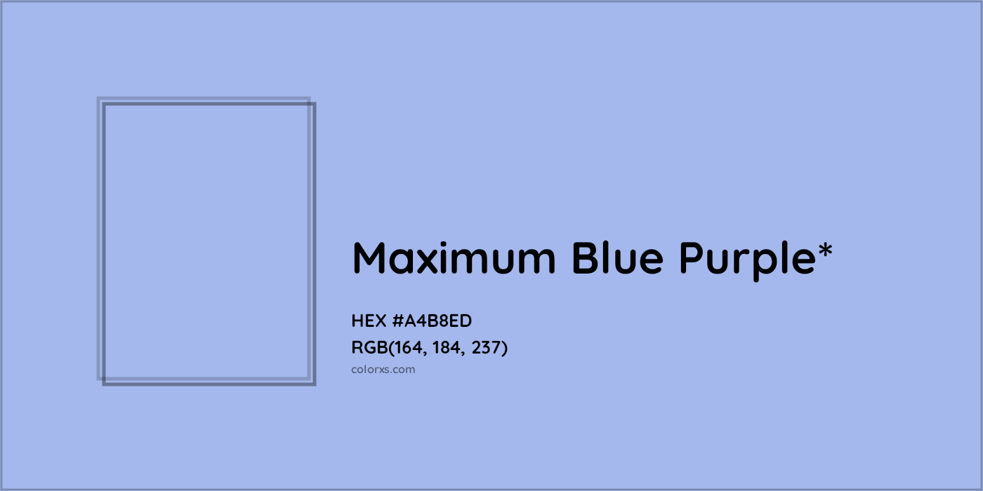 HEX #A4B8ED Color Name, Color Code, Palettes, Similar Paints, Images
