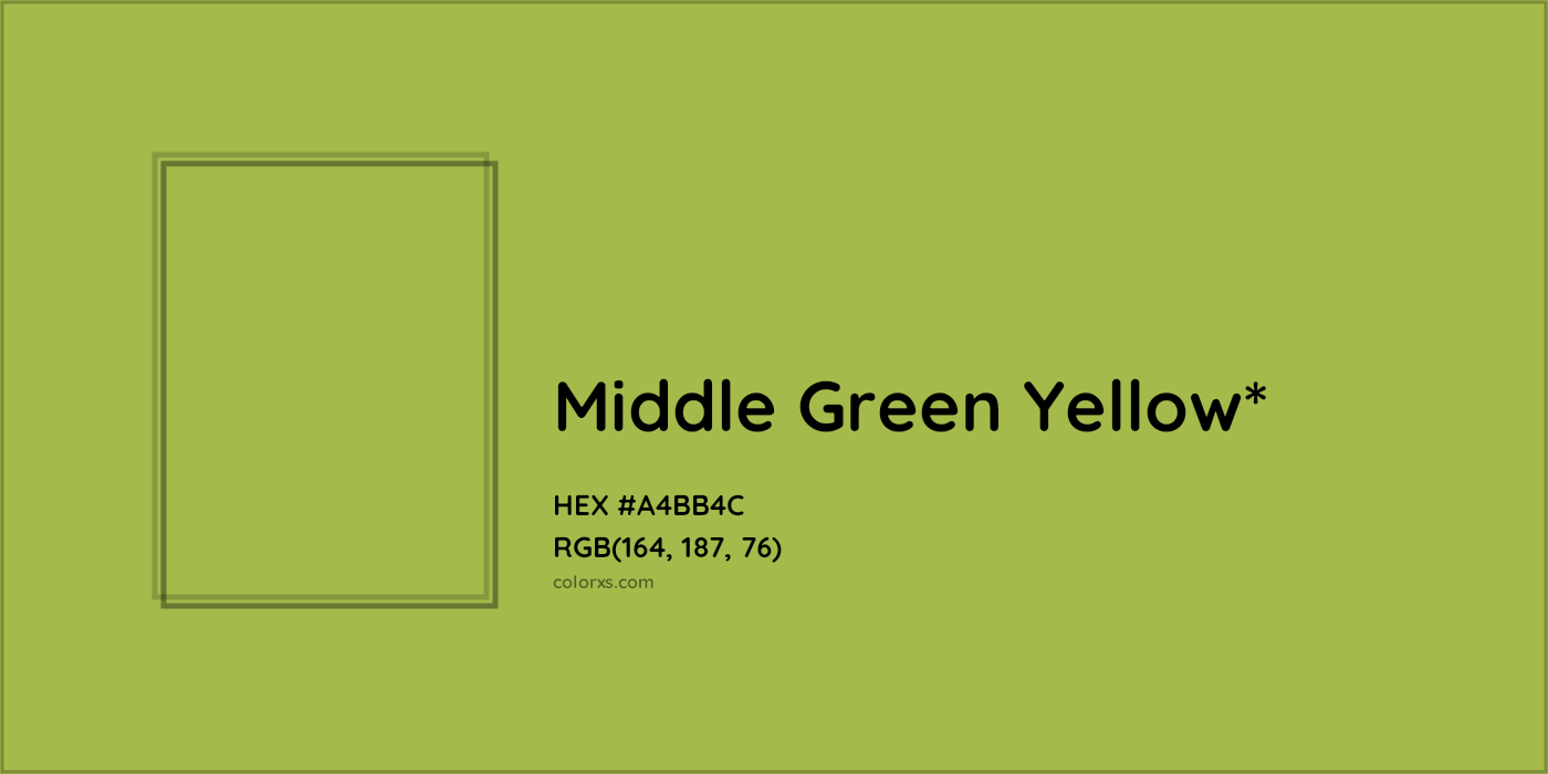 HEX #A4BB4C Color Name, Color Code, Palettes, Similar Paints, Images