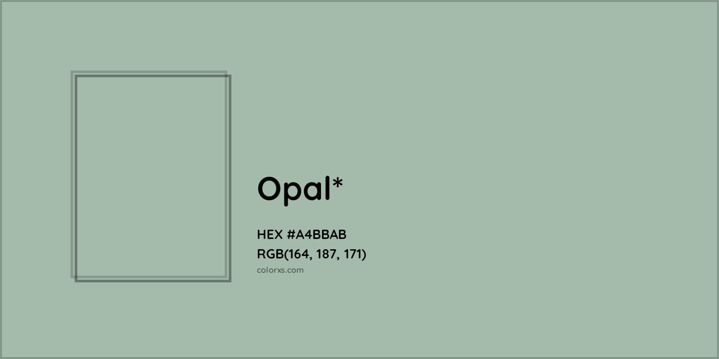 HEX #A4BBAB Color Name, Color Code, Palettes, Similar Paints, Images
