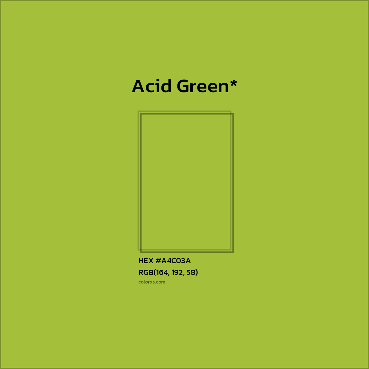 HEX #A4C03A Color Name, Color Code, Palettes, Similar Paints, Images
