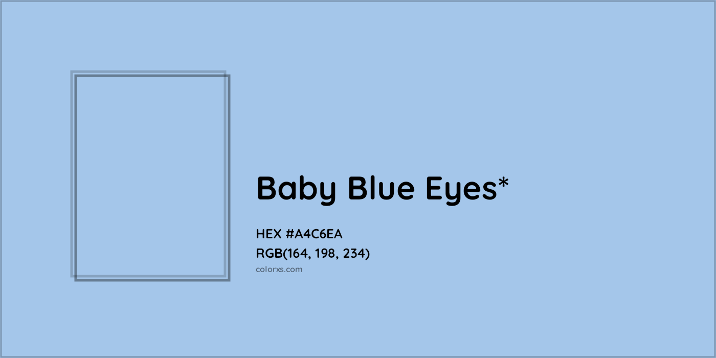 HEX #A4C6EA Color Name, Color Code, Palettes, Similar Paints, Images