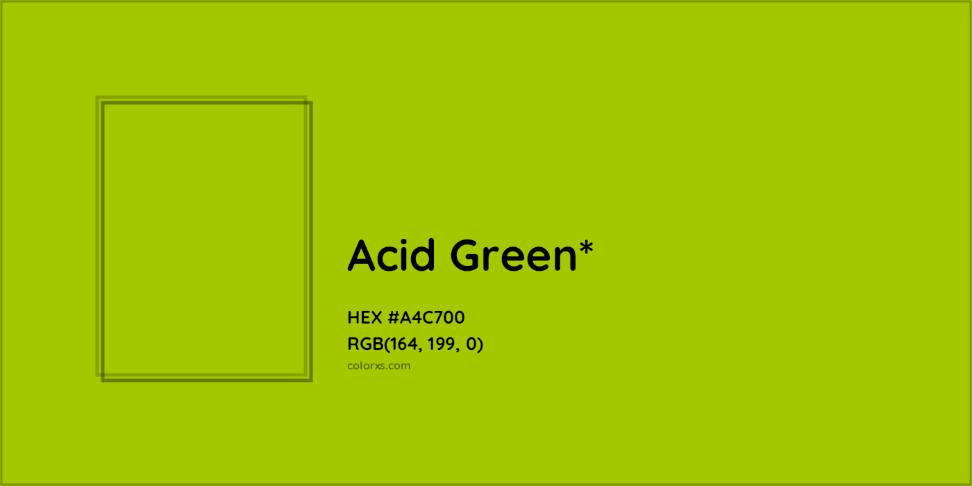 HEX #A4C700 Color Name, Color Code, Palettes, Similar Paints, Images