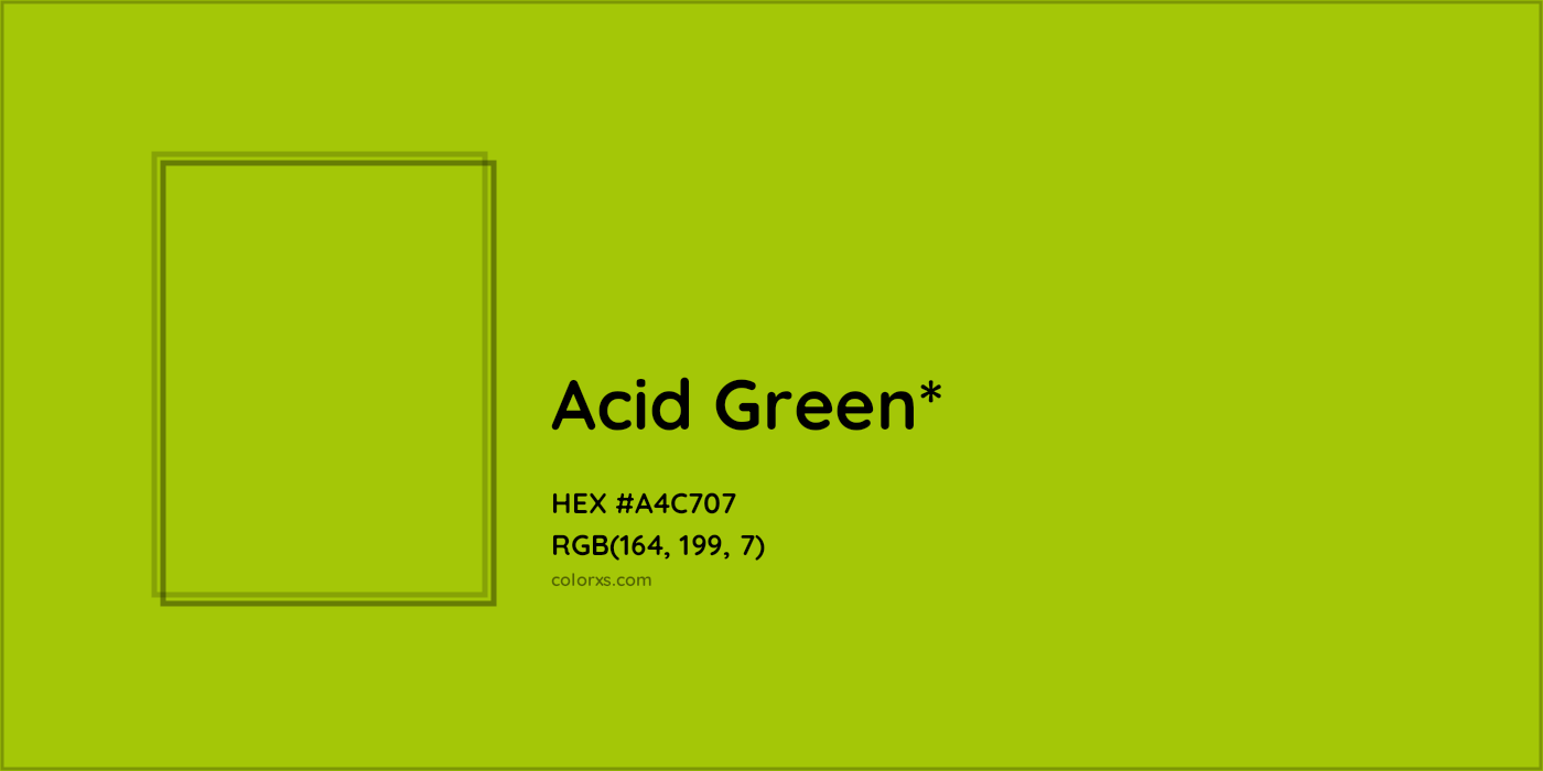 HEX #A4C707 Color Name, Color Code, Palettes, Similar Paints, Images