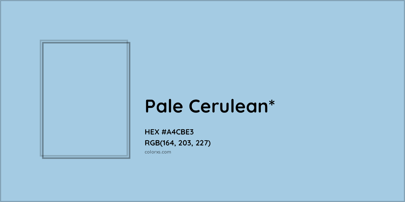 HEX #A4CBE3 Color Name, Color Code, Palettes, Similar Paints, Images