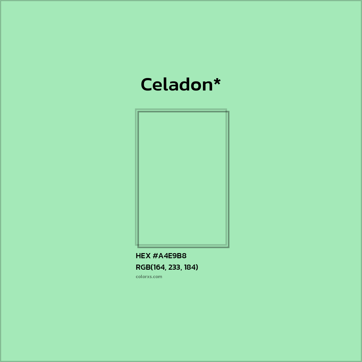 HEX #A4E9B8 Color Name, Color Code, Palettes, Similar Paints, Images