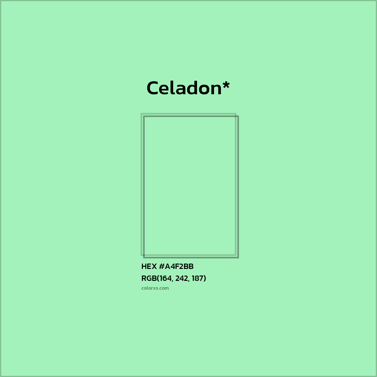 HEX #A4F2BB Color Name, Color Code, Palettes, Similar Paints, Images
