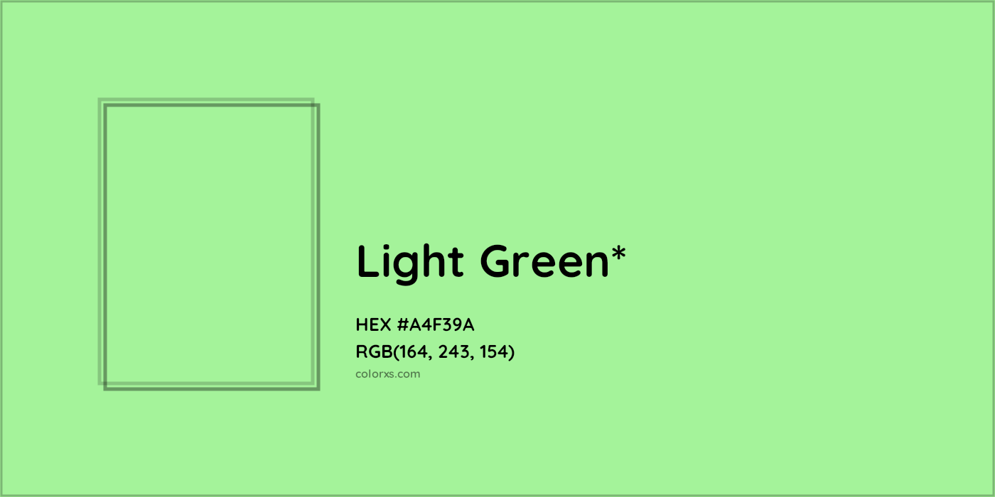 HEX #A4F39A Color Name, Color Code, Palettes, Similar Paints, Images