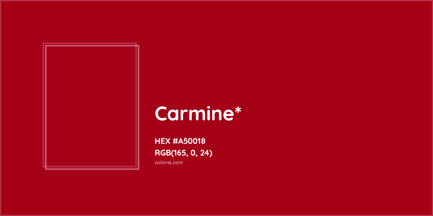 HEX #A50018 Color Name, Color Code, Palettes, Similar Paints, Images