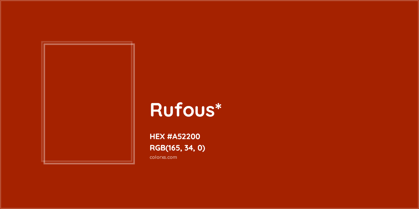 HEX #A52200 Color Name, Color Code, Palettes, Similar Paints, Images