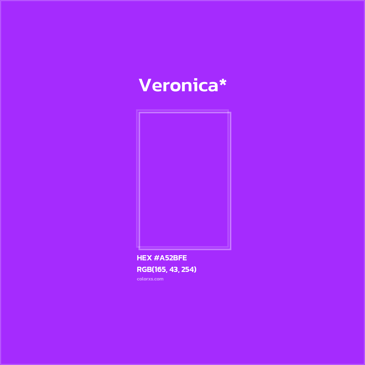 HEX #A52BFE Color Name, Color Code, Palettes, Similar Paints, Images