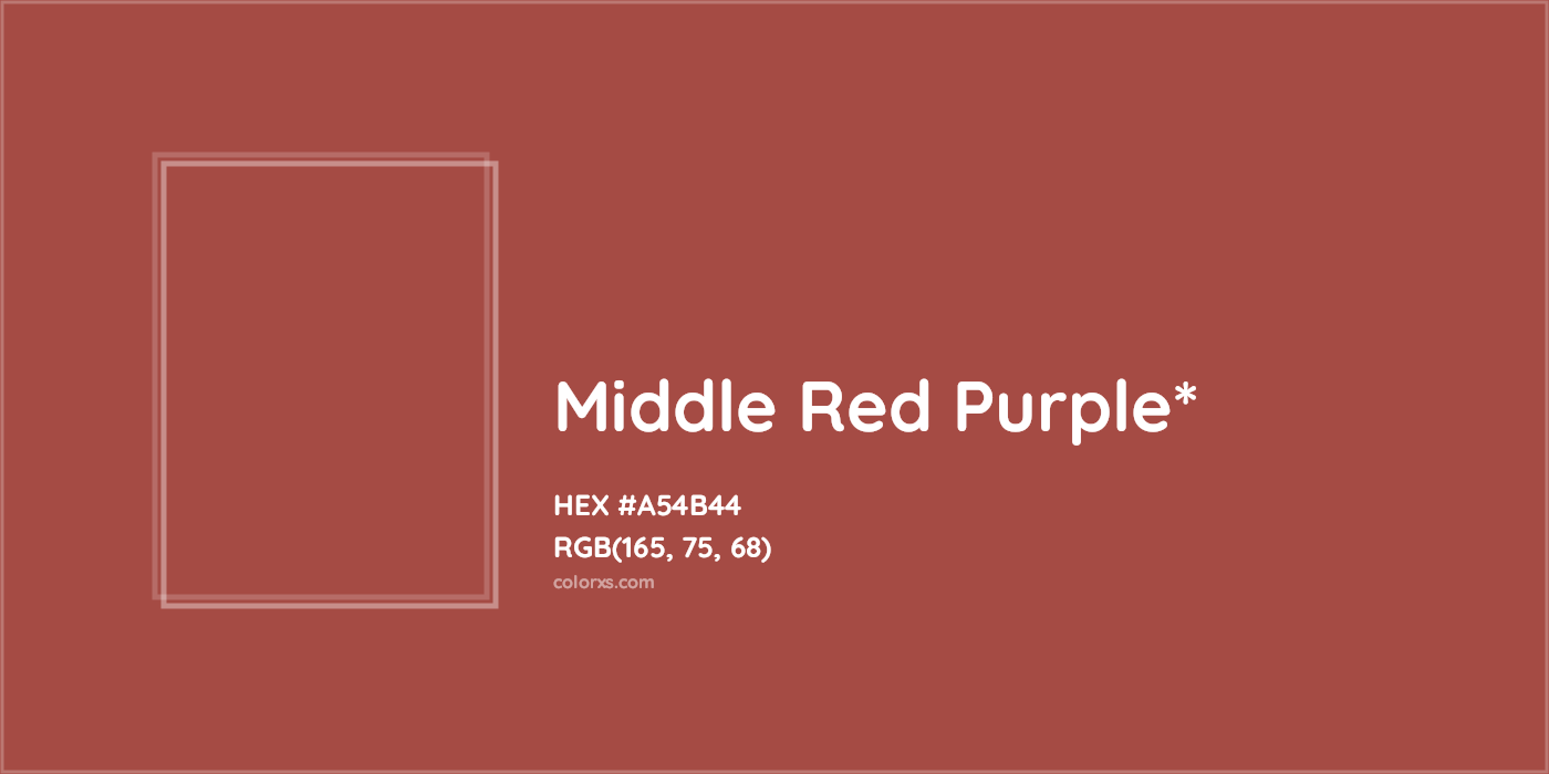 HEX #A54B44 Color Name, Color Code, Palettes, Similar Paints, Images